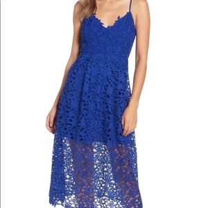 ASTR The Label Lace A Line Midi Dress size L